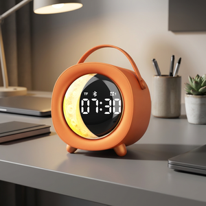 Altavoz Inalámbrico Portátil WESDAR Mini con Bluetooth <span class=keywords><strong>5</strong></span>.3, Luz RGB, Reloj Despertador y Radio FM, Sonido Potente para Decoración del Hogar y Camping - Product Image 2