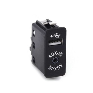 สวิตช์ซ็อกเก็ตอินพุต AUX พร้อมพอร์ต USB 1 พอร์ตสำหรับรถยนต์ BMW 84109237653 - Product Image 1
