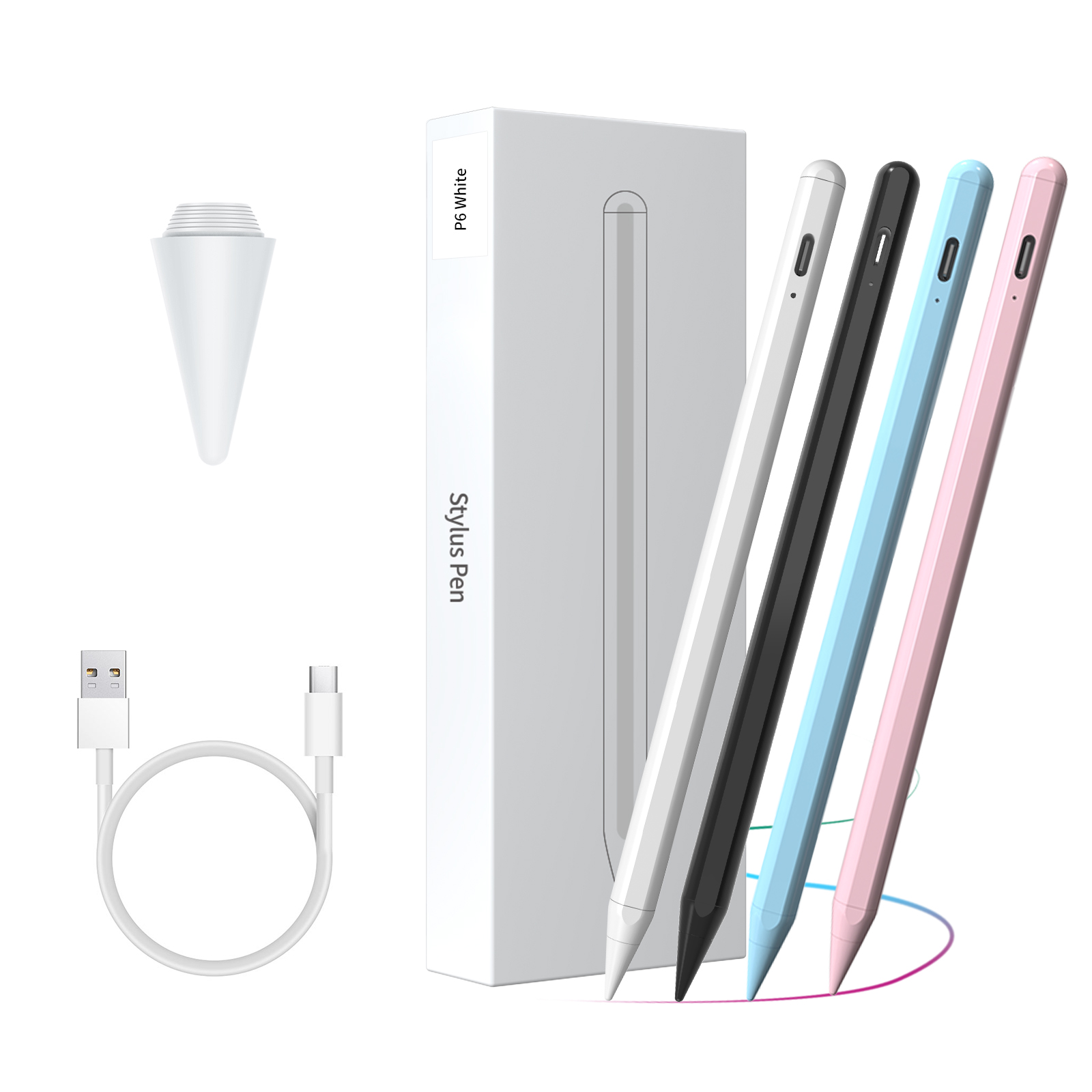 Активный карандаш, совместимый с (2018-2020) Pro (11/12, 9 дюймов),iPad Air 3rd/4t сенсорная ручка для iPad с ладонным стилусом Rejectio