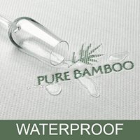 Housse de matelas rafraîchissante en viscose de bambou Aosen 270 GSM, douce et respirante, style ajusté avec poches extensibles de 18 pouces de profondeur