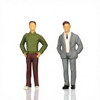 Figurines humaines miniatures colorées, figurines miniatures, décor de paysage miniature, petites figurines miniatures réalistes