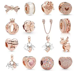 Cross border hot selling rose gold series string decorations, pendants, DIY men and women's exquisite bracelets, necklaces, acce