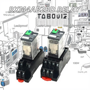 Relais électromagnétique scellé 14 broches RXM4AB2BD 2P7 2F7 2JD DC12V 24V AC220V AC230V pour contrôle industriel - Product Image 2