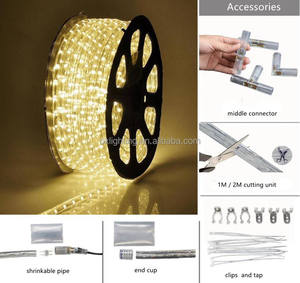 Luz de cuerda <span class=keywords><strong>LED</strong></span> 24V 110V 220V decoración de guirnalda impermeable para exteriores Luz de cuerda decorativa redonda para fiesta de Navidad boda - Product Image 2