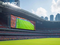 Layar Billboard Digital Luar Ruangan Mpled P10 Panel Layar LED Hemat Energi untuk Gedung