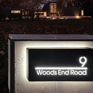 I numeri civici del segno elettronico dell'edificio dell'appartamento hanno condotto il segno illuminato - Product Image 2