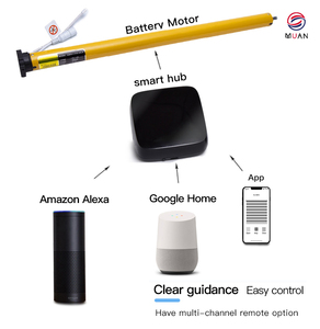 Persianas Enrollables Zebra Motorizadas <span class=keywords><strong>de</strong></span> Alta Calidad para Ventana, Día y Noche, Inteligentes con Alexa y Bluetooth, Eléctricas para Ventana Octagonal - Product Image 5
