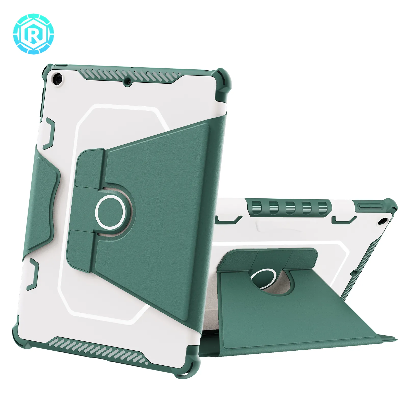 Hot Selling Cover For IPad Case 10.2 Inch Shockproof Sturdy Cover With 360 Rotating Stand/Pencil Holder