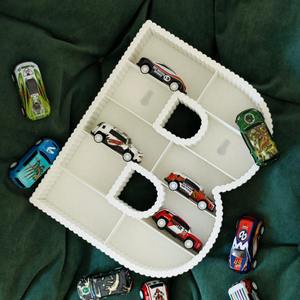 Nom personnalisé Design moderne Hot Wheels présentoir jouet <span class=keywords><strong>voiture</strong></span> organisateur bébé garçon cadeau - Product Image 4