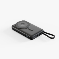 Batterie externe magnétique 10000mAh, charge sans fil 25W, PD 35W, batterie portable, écran TFT, câble de charge pour iPhone Android