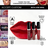Ensemble de 3 gloss à lèvres liquides minéraux mats, cruelty-free, waterproof, longue tenue, nourrissant, étiquette privée personnalisée