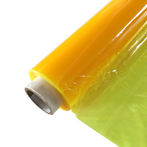 사용자 정의 투명 컬러 PVC 필름 시트 롤 광저우 투명 헤드 라이트 틴트 PVC 플라스틱 롤 스트레치 필름 - Product Image 4