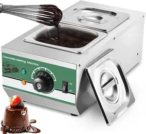 Restaurant hotel supplier commercial electric Two pan Chocolate Stove Double pan chocolate bain marie for cafeteria