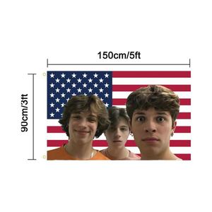 Bandera Publicitaria Personalizada de Poliéster y Algodón de Doble Cara de 3x5 pies, Tamaño Grande con Impresión de Logotipo Personalizado, Banderas y Pancartas Promocionales - Product Image 1