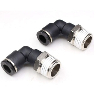 HOFUJNG Conector Neumático de Plástico de 1/4, 5/16, 3/8, 1/2 Pulgada con Rosca Macho, Conexión Rápida para Suministro de Aire Hidropónico - Product Image 5