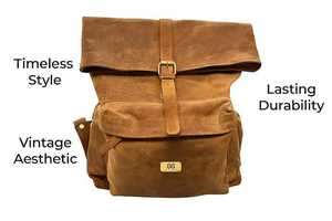 Mochila de Cuero Genuino con Cierre de Cremallera, Ligera, Duradera, Personalizable al por Mayor, para Viajes de Negocios y Portátil - Product Image 4