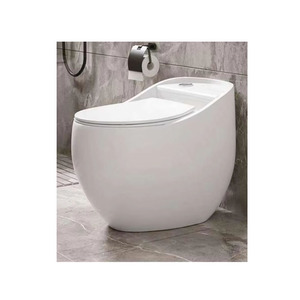 Custom Egg Shaped White Black Grey Ceramic One Piece <strong>Toilet</strong> Bowl - Product Image 1