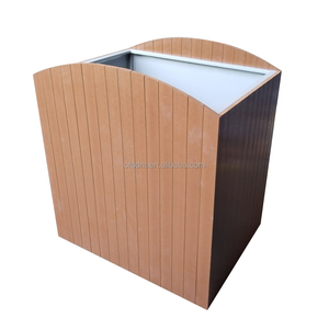 Jardinière de jardin rectangulaire moderne <span class=keywords><strong>Grandes</strong></span> jardinières en <span class=keywords><strong>bois</strong></span> anticorrosion pour restaurant à domicile pour aménagement paysager de jardin Présentoirs de fleurs - Product Image 2