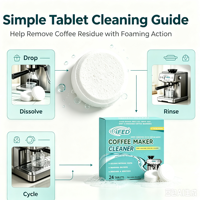 Tablettes effervescentes à action rapide pour détartrage et réduction des odeurs dans les systèmes de brassage de café
