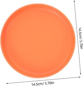 Plato Redondo Estilo Ins, Libre de BPA y Ecológico, Apto para Lavavajillas y Microondas, Juego de Vajilla para el Hogar - Product Image 2