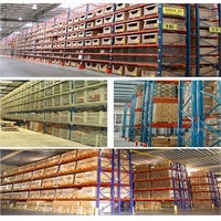 Étagères à palettes sélectives en acier robuste, réglables, haute capacité pour entrepôts industriels, protection contre la corrosion, carton