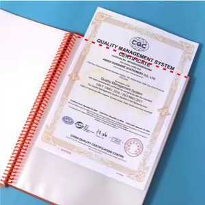 Pp Nhựa Xoắn Ốc Chất Kết Dính Rõ Ràng Hiển Thị Cuốn Sách 20/30/40 Túi Refillable Vòng Chất Kết Dính Thư Mục Trình Diễn Cho Nộp Hồ sơ Sản Phẩm - Product Image 5