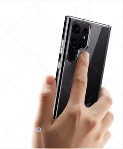 Funda de teléfono de lujo con logotipo impreso de cristal transparente para S24 S25 funda de teléfono móvil a prueba de golpes para <span class=keywords><strong>SamsungS23</strong></span> S24 S25 Ultra Case - Product Image 1