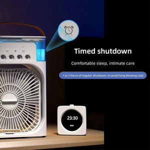 USB portátil de 3 velocidades 3-en-1 ventilador de refrigeración de escritorio 600ml <span class=keywords><strong>humidificador</strong></span> de espacio - Product Image 3