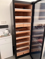 Humidor à cigares électrique DM58 de la série Dark Matter, en cèdre espagnol, vente en gros d'usine (capacité 1800 cigares)