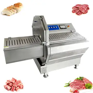 Automatic Fresh Meat and Bone Cubes Cutting Machine with Butcher Band Saw