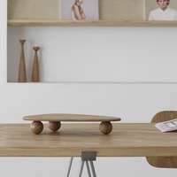 Planche à pain haut de gamme personnalisée en bois massif de style nordique, plateau surélevé pour table de cuisine et de salle à manger, idéale pour les événements festifs