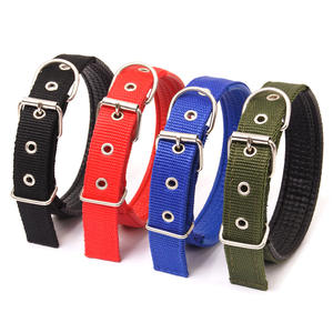 Venta al por mayor de collares de nailon para perros con forro de espuma acolchado correa de cuello ajustable para mascotas con hebilla de aleación de zinc para entrenamiento de correa - Product Image 2