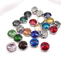 Strass à coudre en verre cristal satellite à quatre griffes, à trou rond, pour vêtements et chaussures DIY - Meilleures ventes