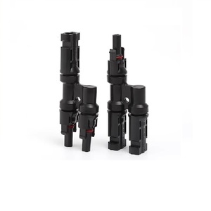 Connecteur solaire photovoltaïque IP67 homologué, raccord en T 4 vers 1 mâle et femelle, 100% <span class=keywords><strong>PP0</strong></span>, pour système de kits solaires DIY parallèles MC2.5 4 MC6 - Product Image 3