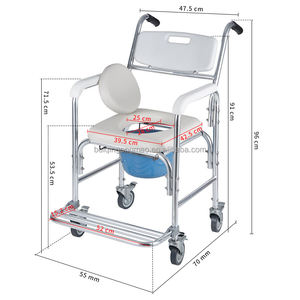 Silla de Ruedas Multiusos BQ7002B, Silla de Ducha y Cómodo para Pacientes - Product Image 5
