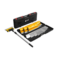 Lame à Lisser en Acier Inoxydable 25CM 40CM 60CM 80CM pour Plâtrage, Outil pour Plaques de Plâtre, Kit avec Lame de Rechange