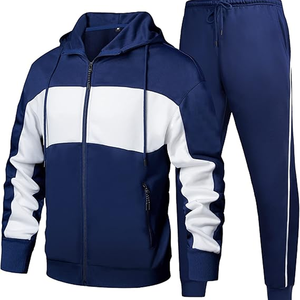 Conjunto de chándal con capucha para hombre, ropa deportiva informal, traje para correr, sudadera de manga larga y pantalones deportivos, conjunto de gimnasio y fitness - Product Image 4