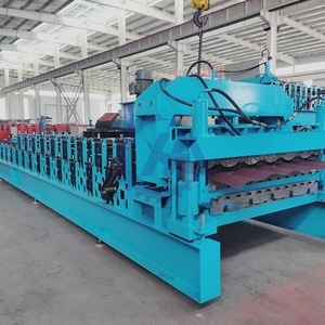 Automatic Trapezoidal and Glazed Roof <b>Sheet</b> Forming Machine with PLC Gearbox Engine - Product Image 3