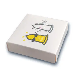 Tùy Chỉnh Logo Tái Chế Giấy Bao Cao Su Hộp In Ấn Nhỏ Trắng Tráng Giấy Bao Bì Hộp - Product Image 1