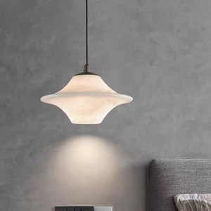 โคมไฟห้อยเพดานหินอ่อน LED E27 สีขาวทรงกลม ดีไซน์สวยงาม เหมาะสำหรับห้องนอน ห้องนั่งเล่น บ้านพักตากอากาศ - Product Image 1
