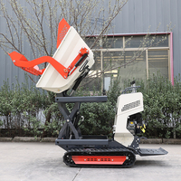 Kostenloser Versand Mini-Raupendumper Hydraulischer Raupenkipper 500kg 1 Jahr Vollhydraulisches System für Bau und Garten