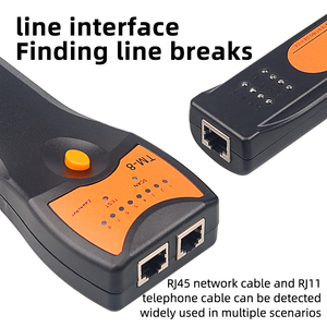 เครื่องทดสอบสายเคเบิลเครือข่าย SC8108 Poe 5G FTTH RJ45 RJ11 สำหรับ LAN โทรศัพท์ Cat5 Cat6 พร้อมเครื่องตรวจจับเสียง และอุปกรณ์ไฟเบอร์ออปติก - Product Image 3