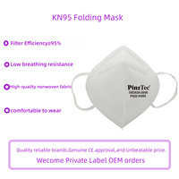 Masque respiratoire jetable 3D pliable GB2626 KN95 3 plis non tissé anti-poussière XPRO/ODM P920 avec pince-nez réglable