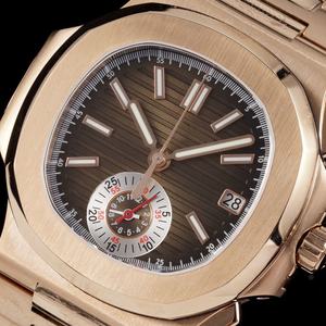 3K Factory Multi Functional 5980/1A-014 Timing Automatic Mechanical Watch High Quality 40mm Luxury <strong>Men's</strong> Rose Gold Watch - Product Image 3