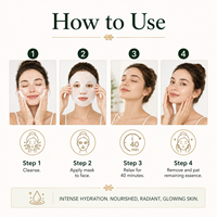 Ensemble de masques hydratants pour le visage et le corps à la vitamine C pour femmes pour les mains sensibles, le nez OEM vente en gros Masque en feuille de cristal hydrogel collagène