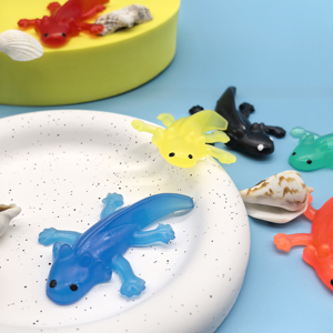 30 pz/borsa all'ingrosso TPR gomma elasticizzato Salamandrid giocattoli Lassic divertenti Capsule giocattoli per bambini Custom distributori automatici di tritone promozionale - Product Image 2