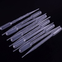 Embouts de pipette jetables en PE de laboratoire de 1 ml et 3 ml, pipette Pasteur, transfert, certification CE