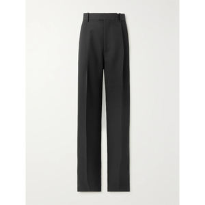 Femmes <span class=keywords><strong>noir</strong></span> <span class=keywords><strong>taille</strong></span> haute jambe large <span class=keywords><strong>pantalon</strong></span> automne nouveau costume décontracté <span class=keywords><strong>pantalon</strong></span> ample mince drapé <span class=keywords><strong>pantalon</strong></span> droit respirant été grand - Product Image 4