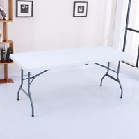 Ensembles de meubles d'extérieur imperméables, table pliante d'extérieur de 180 cm de long pour bureau, conférence, mariage, repas