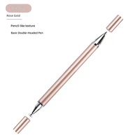 Stylet capacitif universel en plastique à double pointe magnétique pour écran tactile, compatible avec les tablettes
